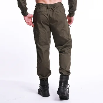 Ilkbahar Sonbahar Erkek Pantolon Çoklu Cepler Kargo Pantolon Askeri Taktik Pantolon Açık Çalışma Eğitim Spor Giyim Erkek S-5XL