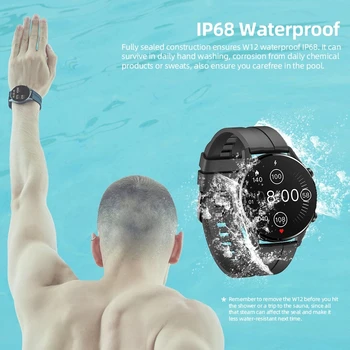 IMILAB W12 akıllı saat Erkek Kadın Smartwatch Spor İzci Uyku nabız monitörü IP68 Spor Bilezik Saatler doğum günü hediyesi