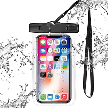 Iphone için su geçirmez Kılıf 12 XS Max XR X 8 7 6 Artı Poco X3 Samsung S10 Kapak Su Geçirmez Çanta Cep Telefonu Kılıfı Koruyucu