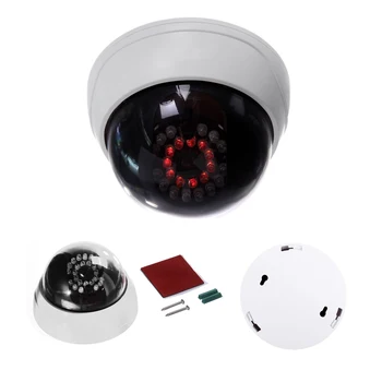 IR LED Beyaz ile Kapalı CCTV Sahte Kukla Dome Güvenlik Kamerası