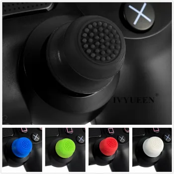 IVYUEEN Silikon Joystick Genişletilmiş Analog Thumb Çubuk Sapları Dualshock 4 PS4 Denetleyici Kapağı Xbox One Serisi için S X Kapaklar