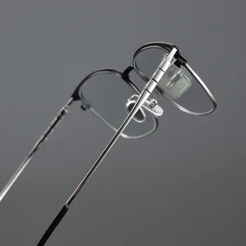 Japon El Yapımı Saf Titanyum Erkekler İş Büyük Kare Gözlük Çerçeve Kadın Miyopi Reçete Optik Gözlük
