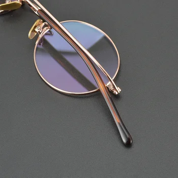 Japon Retro Oval El Yapımı Titanyum Çerçeve Erkekler Kadınlar İçin Gözlük Küçük Gözlük Miyopi Gözlük Ultralight Gafas Gözlük