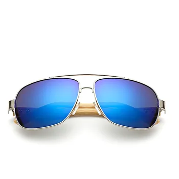 JASPEER Erkekler Bambu Bacak Oval Güneş Gözlüğü Kadın Mavi Klasik Ayna Lens güneş gözlüğü Sürüş Gözlüğü Gözlük UV400 Gözlük