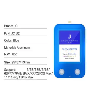 JC U2 SN Test Cihazı Hızlı Dedektör U2 IC Veri Okuma Hatası iPhone 11 11pro 11promax XS XSMAX 8P 7G 6SP 6G Seri Numarası Algılama