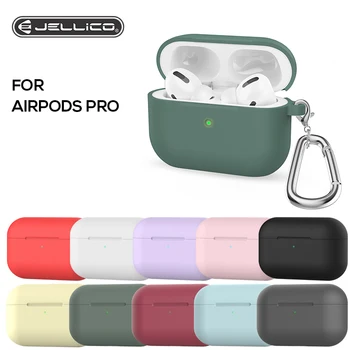 Jellico Şeker Renkler Yumuşak silikon kılıf Apple Airpods İçin Pro Hava Pods 3 kablosuz bluetooth kulaklık kutusu Şeker Renk Kutusu