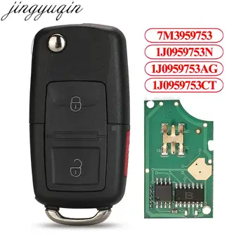 Jingyuqin 1J0959753N/AG/CT / DJ 7M3959753 433MHZ ID48 Volkswagen VW Passat Golf MK4 Bora Polo Uzaktan Araba Anahtarı Alarmı