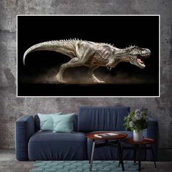Jurassic Park Dinozor Posterler ve Baskılar ev duvar dekorasyonu Sanat Resimleri Oturma Odası HD Baskı Hayvan Posterler