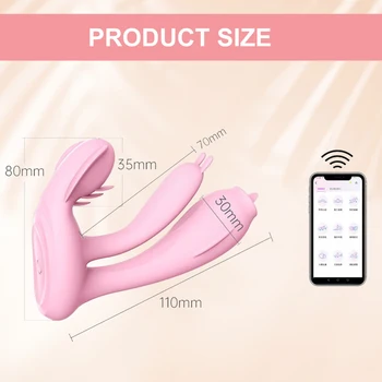 Kablosuz Bluetooth Yapay Penis Vibratör Kadınlar için APP Uzaktan Kumanda Titreşimli Külot G Spot Vibratör Klitoris Stimülatörü Seks Oyuncakları