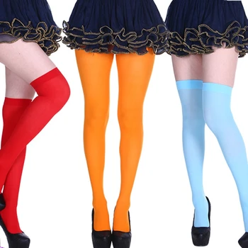Kadın Cadılar Bayramı Çorap Seksi Sıkı Külotlu Çorap Noel Paskalya Parti Çorap Çok renkli Uzun Çorap Cosplay