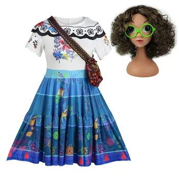 Kadın Encanto Mirabel Cosplay Kostümleri Fantezi Prenses Elbiseler bayan Doğum Günü Karnaval Parti Giyim Isabela Pepa Dolores Cos