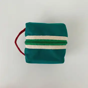 Kadın Mini bozuk para cüzdanı Tuval Küçük Kare Çanta Düz Renk Sikke Çanta Ruj çanta Değişim Çanta Kredi Kartı Cüzdanları