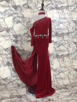 Kadın Oryantal Dans Uygulama Elbise seksi kırmızı Elbise Oryantal Hint Dans Elbise Sahne Eğitim Oryantal Dans Kostümleri