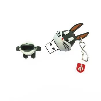 Kalem sürücü karikatür tavşan usb flash sürücü 4GB 8GB 16GB usb bellek kartı usb flash bellek sopa pendrive flash sürücü disk