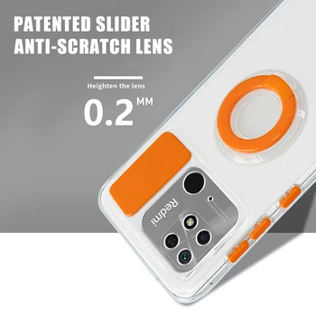 Kamera Koruma Halkası Tutucu xiaomi için telefon kılıfı Redmi 10C 6.71 inç Darbeye Dayanıklı Tampon Temizle Kapak Redmi Redmy 10 C 10C