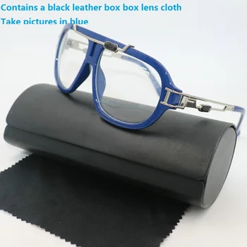 KAPELUS Marka güneş gözlüğü Mavi metal çerçeve güneş gözlüğü Adam hip hop kurbağa ayna 8018 Açık anti-radyasyon güneş gözlüğü UV400