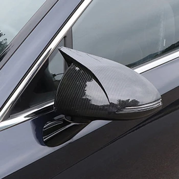 Karbon Fiber Araba dikiz aynası Kapağı Yan Kapı Ayna Kabuk Dekorasyon Trim Hyundai Sonata için DN8 2020 2021