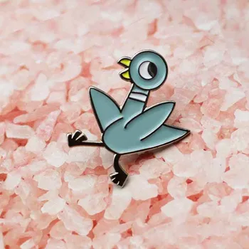 Karikatür Eğlenceli Sevimli Komik Hayvan Civciv Kuş Emaye Broş Alaşım Rozeti Pin Giysi Çantası Aksesuarları Kadın Takı Arkadaşlar İçin Hediye
