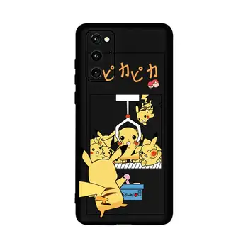 Karikatür Pokemon Pikachu telefon kılıfı İçin Huawei Onur 70 60 50 30 20 10 9 X 9X V30 Pro Lite Görünüm