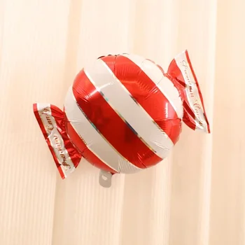 Karikatür şeker balon çocuk oyuncak hidrojen balon düğün olay doğum günü partisi dekorasyon alüminyum folyo balon