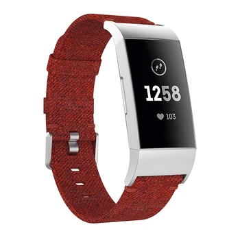Kayış Fitbit Şarj için 3 Charge4 akıllı bilezik Yedek saat kayışı Tuval Naylon Denim Erkekler Kadınlar Smartwatch band Aksesuarları