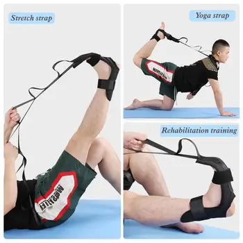 Kemer Ayak Rehabilitasyon Kayışı Topuk Dikeni Bacak Antrenman Ayak Germe Yoga Bağ İp Eklem Düzeltme Spor Ayak Bileği
