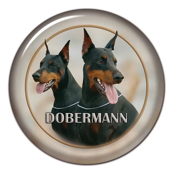 Kendinden Yapışkanlı Çıkartma Dobermann Köpek V4 Araba Sticker Dekorları Tampon Arka Cam Dizüstü 13CM/17CM