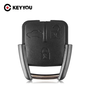 KEYYOU 3 Düğme Uzaktan Araba anahtar kovanı Fob Chevrolet Anahtar Kabuk Fob Pil Tutucu İle