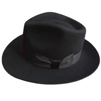 Klasik erkek Yün Keçe Godfather Fedora Şapka-Gangster Gangster Michael Jackson Beyefendi Şapka-BİRÇOK RENK