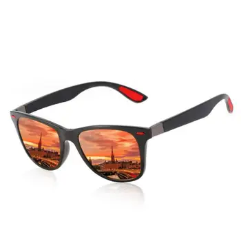 Klasik Polarize Güneş Gözlüğü Erkekler Kare Sürüş Spor güneş gözlüğü Erkek UV400 Yüksek Kaliteli Bisiklet Gözlük Ve Güneş Gözlüğü