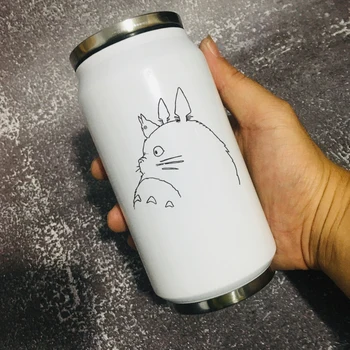 Komşum Totoro Paslanmaz Çelik Kahve Kupa 350 ml Vakum Termos Su Şişesi Noel Hediyesi Arkadaşlar için