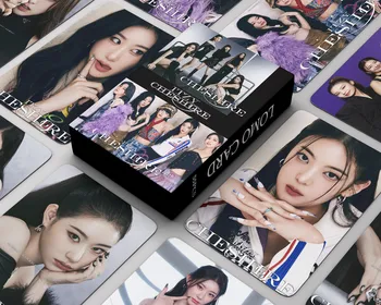Kpop Idol 55 adet/takım Lomo Kartları LE SSERAFIM ITZY İki Kez KEP1ER NMIXX Photocards Fotoğraf Kartı Kartpostal Hayranları Koleksiyonu için