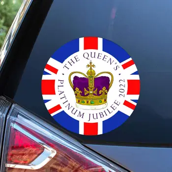 Kraliçe Araba Pencere Çıkartması Kraliçe Elizabeth Araba Sticker İngiltere Kraliçesi Sticker kraliçe'nin Jubilee 2022 Tema Parti Kutlama