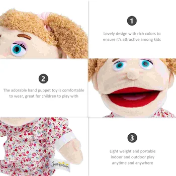Kukla Puppetskids Peluş Parmak Hikaye Playfamily Oyuncaklar Konuşan Rol İnteraktif Hikaye Anlatma Karikatür Çocuk Kız Ağız Dolması