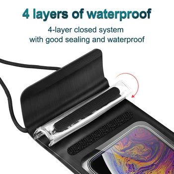KUULAA Su Geçirmez Telefon Kılıfı Sualtı Telefon Çanta Case Yüzme Dalış Telefon Kılıfı Çanta Xiaomi iPhone Huawei Samsung