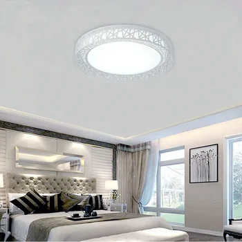 Kuş yuva LED tavan ışıkları yuvarlak Şekilli dekorasyon oturma odası Modern lamba ışığı fikstür yatak odası lambası