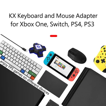 KX USB Oyun Kontrolörleri Adaptörü Dönüştürücü video oyunu Klavye Fare Dönüştürücü Anahtarı / Xbox için PS4 / PS3