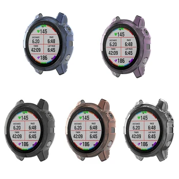Kılıf Garmin Fenix 6 / 6s / 6X pro safir akıllı saat aksesuarları kapak TPU malzeme kabuk anti şok kolay kurulum durumda