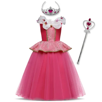 Kızlar Cosplay Elbise Çocuklar İçin Cadılar Bayramı Karnaval Parti Prenses Kostüm Çocuk Fantezi Noel Elbise Disfraz