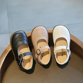 Kızlar deri ayakkabı Rahat Çocuk Çocuk Flats Yumuşak Bebek Sonbahar İlkbahar Yaz Prenses Düğün parti ayakkabıları