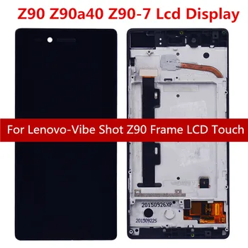 LCD ekran dokunmatik ekranlı sayısallaştırıcı grup +Çerçeve Için Lenovo Vıbe Atış Max Z90 Z90-7 Z90-3 z90a40 z90-a