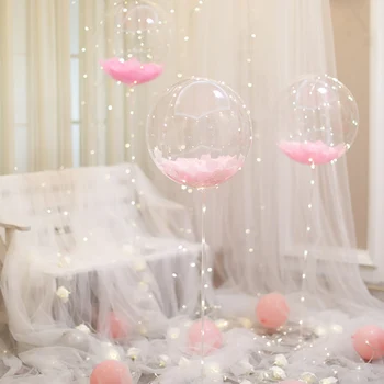 LED Balonlar Tutucu Çok Renkli Dize ışıkları Balon Standı DIY Doğum Günü Düğün Parti Bebek duş dekorasyonu Malzemeleri