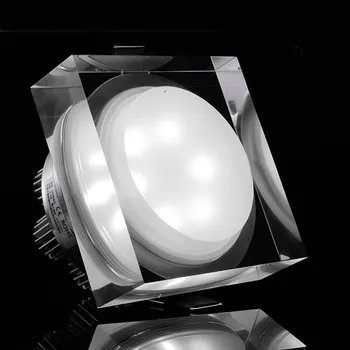 LED Kristal Downlight 12W 10W 5W 1W LED Gömme Tavan spot ışığı led Tavan lambası Oturma Odası Yatak Odası Mutfak için ışıkları