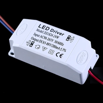 LED sabit sürücü 1-3W 4-7W 8-12W 13-18W 18-24W 280mA güç kaynağı ışık transformatörleri LED Downlight aydınlatma AC90-256V