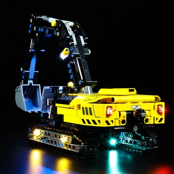 Led ışık Kiti 42121 Hidrolik Ekskavatör İçin DIY oyuncak seti Dahil Değildir Yapı Taşları Sadece Aydınlatma Kiti