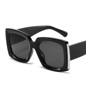 LeonLion 2021 Erkek Güneş Gözlüğü Büyük Boy Güneş Gözlüğü Erkekler Retro Gözlük Marka Tasarımcısı Güneş Gözlüğü Erkekler İçin Kare Gafas de Sol Mujer