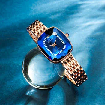 LIGE Marka İzle En Lüks Kristal Kadın Saatler Su Geçirmez kadın saati Kuvars Kol Saati Bilezik Moda Saat Reloj Mujer + Kutu