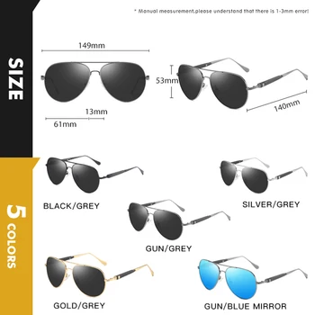 LIOUMO Marka Tasarım Moda Retro Pilot Güneş Gözlüğü Erkekler Polarize Açık Havada Sürüş güneş gözlüğü Kadın Parlama Önleyici zonnebril heren