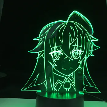 Lise DxD Anime led ışık Ev Dekorasyon için doğum günü hediyesi Manga 3D Gece Lambası Rias Gremory Lise dxd Dropshipping
