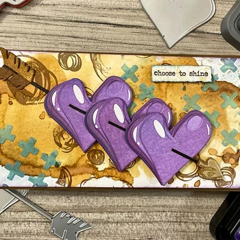 Lovestruck Kalpler Metal Kesme Ölür DIY Scrapbooking Kağıt Kart Yapımı El Sanatları Malzemeleri 2022 Yeni Deicut